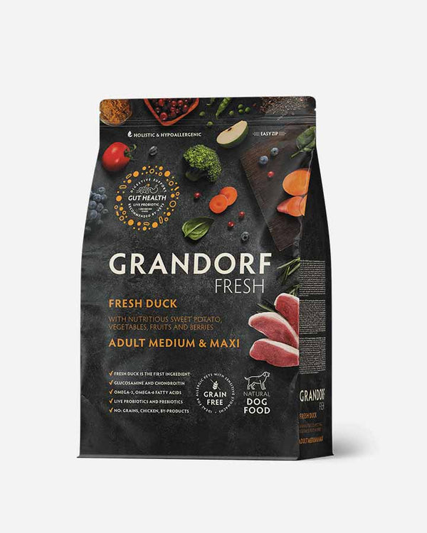 Grandorf Fresh Adult - Frisk And og Kornfri - 3kg