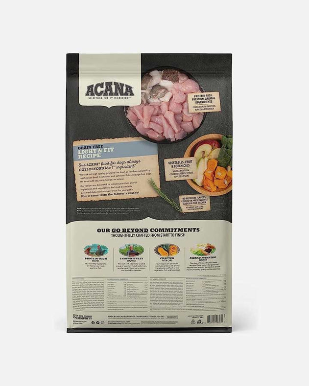 Acana light and fit hot sale 11kg