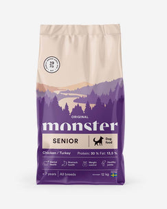 Monster Original Senior - Kylling og Kalkun - 12 kg