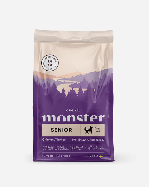 Monster Original Senior - Kylling og Kalkun - 2 kg