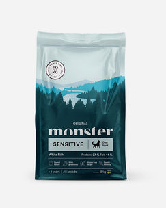 Monster Original Sensitive - Hvid Fisk - 2 kg
