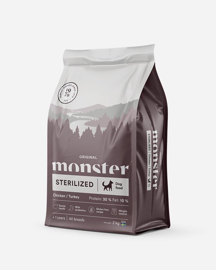 Monster Original Sterilized - Kylling og Kalkun - 2 kg