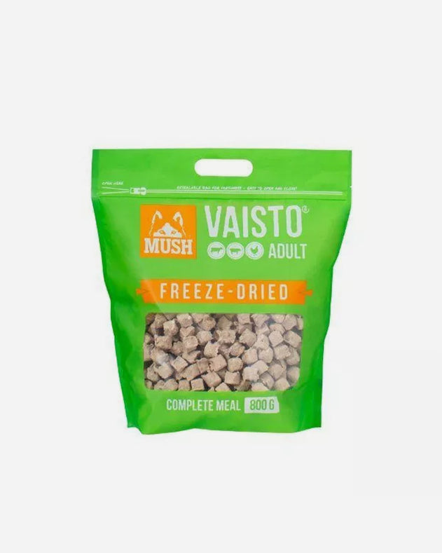 MUSH Vaisto - Frysetørret Hundefoder med Okse, Gris Kylling og Grønsager - 800g