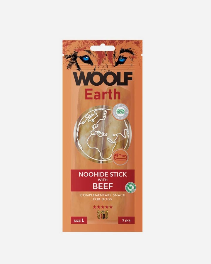woolf earth noohide beef tyggeben med okse