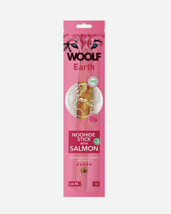 Woolf earth noohide salmon XL tyggeben med laks