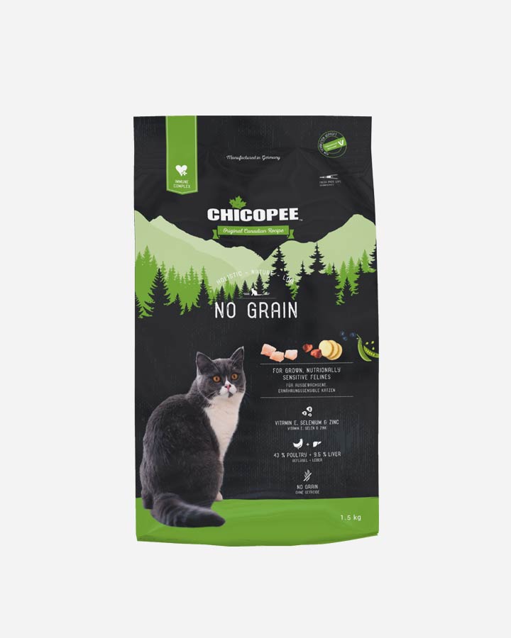 Chicopee Holistic Nature Line No Grain kattefoder 1,5 kg