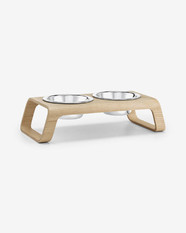 DESCO - Ash Wood Natural - DogFeeder fra MiaCara - Natur/Eg - Petlux