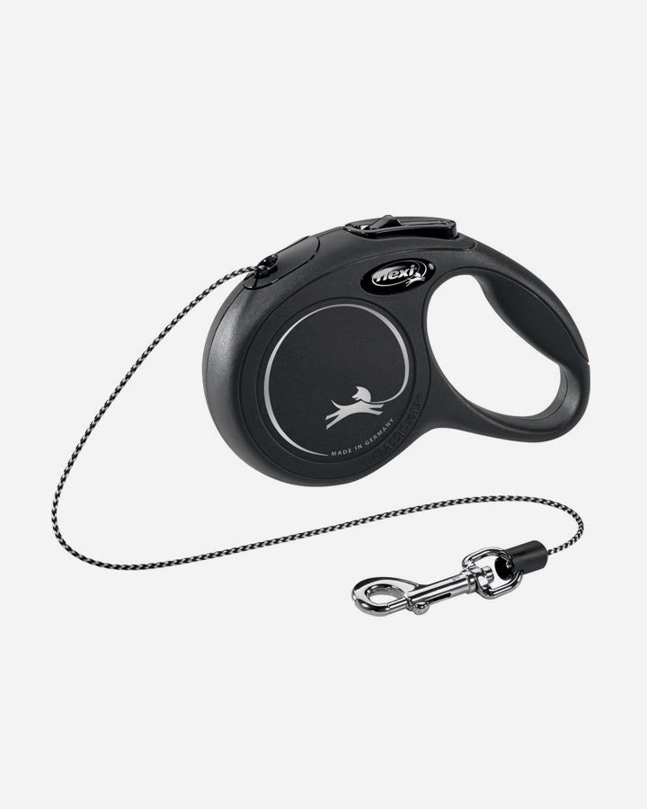 Flexi New Classic - Line/snor - Sort - Alle str.