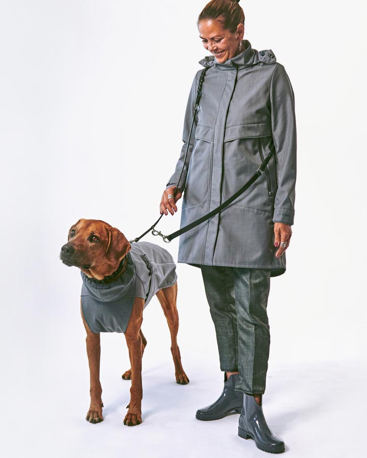 Stilfuld jakke til hundeejer - Franca (Slate)