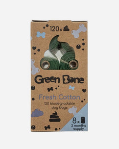 Green Bone Cotton 8 ruller med 120 hundeposer