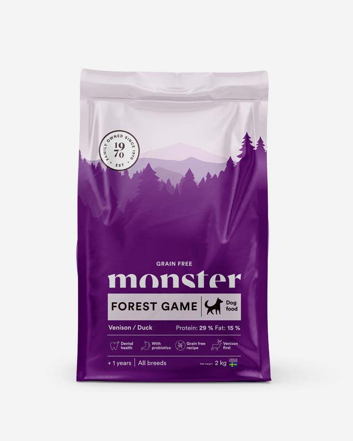 Monster Forest Game - Kornfrit, Vildt og And - 2kg