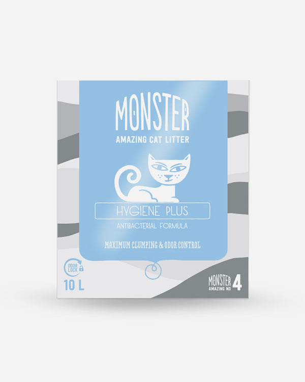 Monster Kattegrus 10L Hygiene Plus