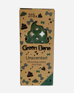 Green Bone hundeposer - Uden duft - 21 ruller med 315 poser
